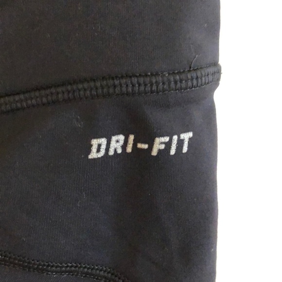 Black Dri-FIT Nike Cropped Running Tights Small - Picture 5 of 8